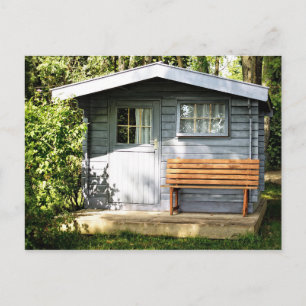 Postal Cartão minúsculos da cabine da casa