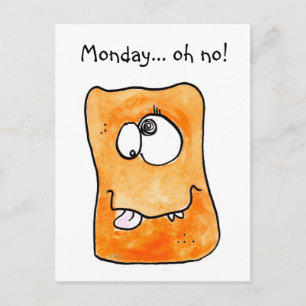 Postal Cartão monstro