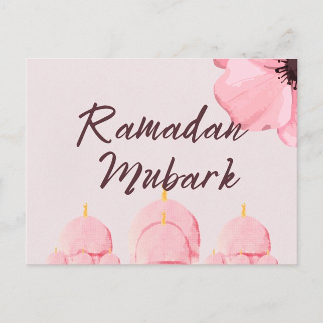 Postal Cartão mubark Pinky Ramadan (Frente)