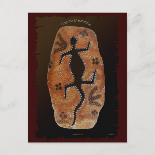 Postal Cartão original australiano Lizard Goanna