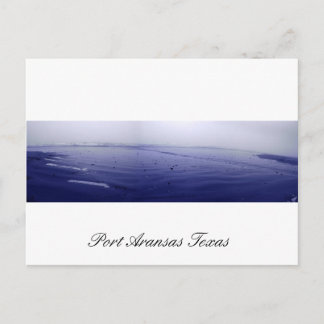 Postal Cartão (panorâmico) da névoa de Aransas do porto