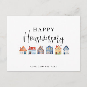 Postal Cartão Personalizado de Aniversário de Casa para K