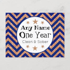 Postal Cartão personalizado de aniversário de Sober