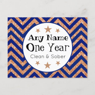 Postal Cartão personalizado de aniversário de Sober