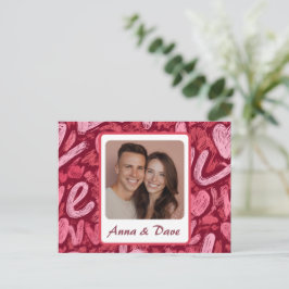 Postal Cartão Personalizado de Dia dos Namorados com Foto
