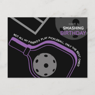 Postal Cartão Personalizável Preto de Aniversário Feliz P
