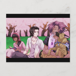 Postal Cartão Picnic Cherry Blossom