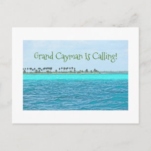 Postal cartão postal/ÁGUA TURQUOISTA DE GRAND CAYMAN É
