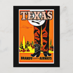 Postal Cartão postal-Arte antiga de Dallas-14