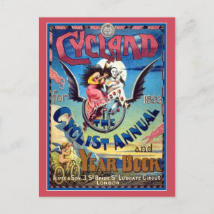Postal Cartão Postal: Arte Bicicleta Vintage - Livro de 