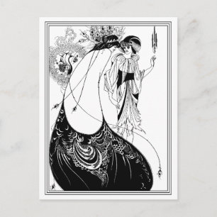 Postal Cartão Postal:  Aubrey Beardsley - A saia de Peac