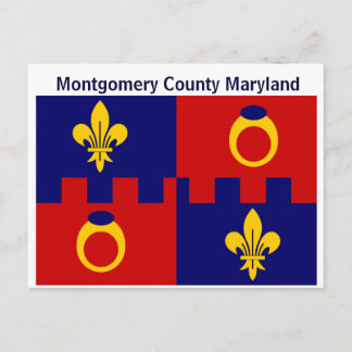 Postal Cartão postal: Bandeira do Condado de Montgomery M