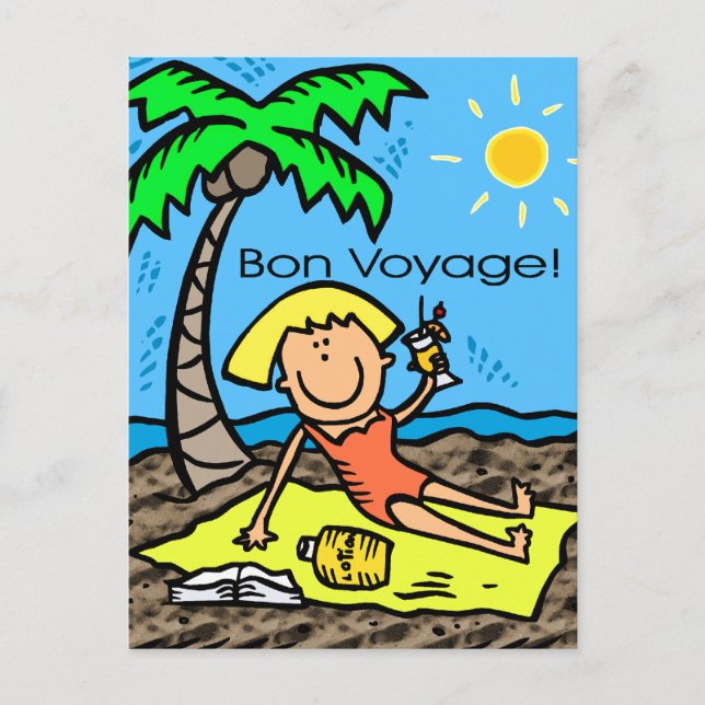 Postal Cartão postal: Bon Voyage (Frente)