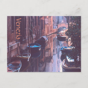 Postal cartão postal, "CANAIS DE VENEZIA"
