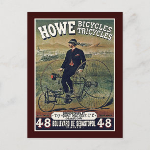 Postal Cartão Postal: Como Bicicletas e Triciclos