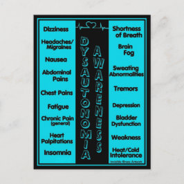 Postal CARTÃO POSTAL... DISSAUTONOMIA - Sintomas