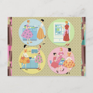 Postal Cartão-postal do Clube de Cozinha (ou Cartão de 