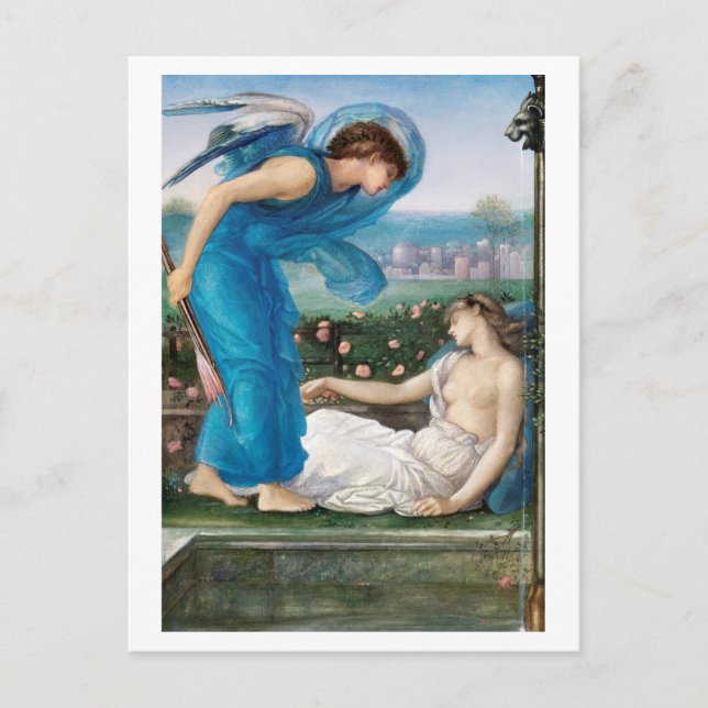 POSTAL CARTÃO POSTAL: ED. BURNE - JONES : CUPID + PSICHE (Frente)