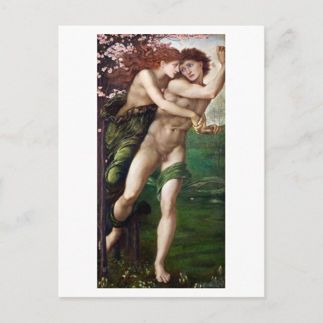 POSTAL CARTÃO POSTAL: ED. BURNE - JONES : PHYLLIS + DEMOP (Frente)