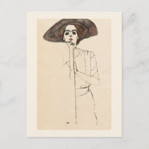 POSTAL CARTÃO POSTAL: EGON SCHIELE : RETRATO DA MULHER 1