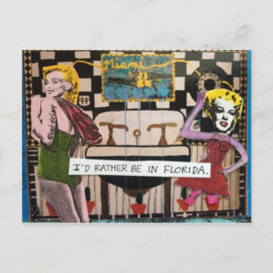 POSTAL CARTÃO POSTAL, EU ESTARIA NA FLÓRIDA