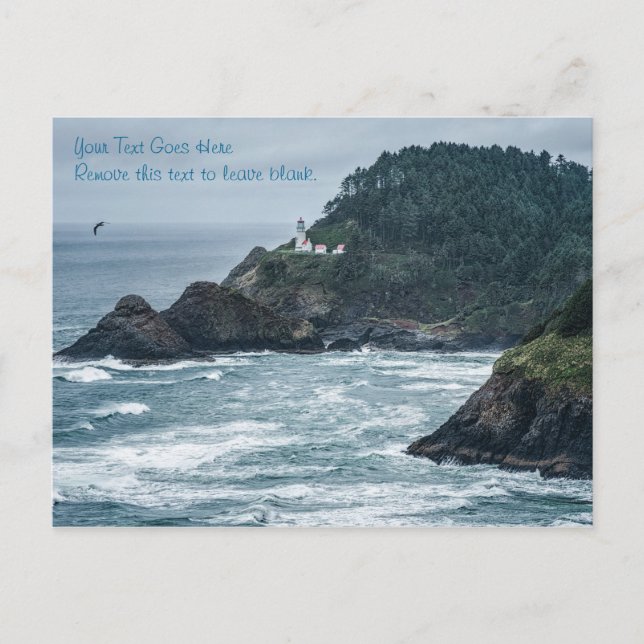 Postal Cartão postal: Farol de Hecata Head (Paisagem) (Frente)