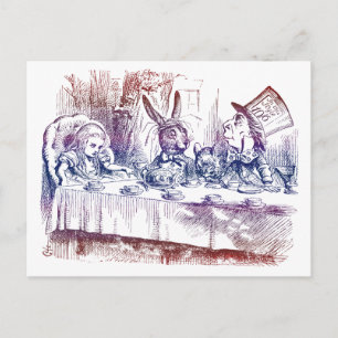 Postal Cartão Postal: Festa de Chá de Chapéter Louco