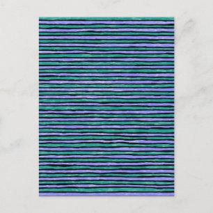 Postal Cartão postal, Listras Pintadas, Azul-turquesa e A