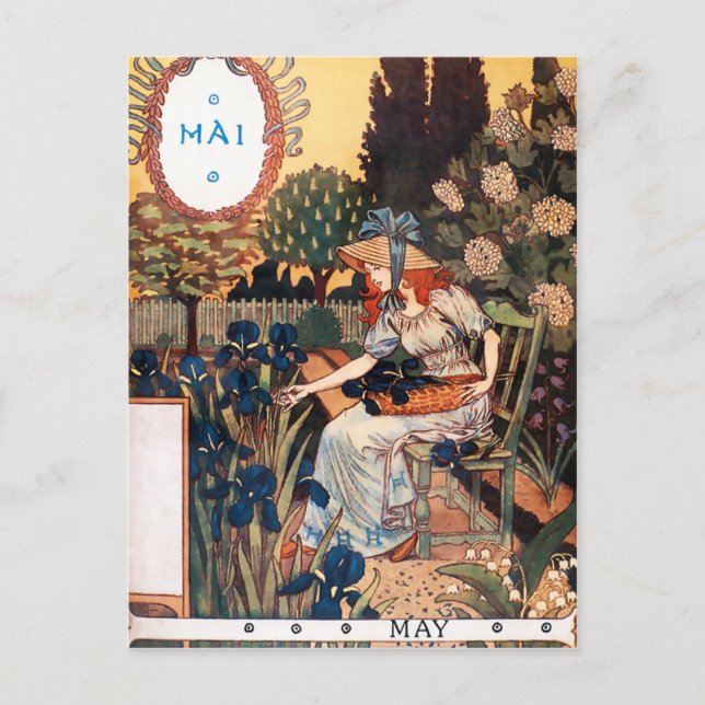 Postal Cartão postal: Mês de maio - Mai (Frente)