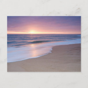 Postal Cartão Postal: Ondas Calmas da Praia. Algarve Port