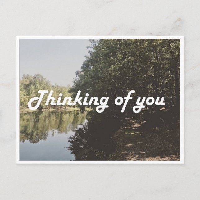 Postal Cartão Postal: Pensando em você (Frente)