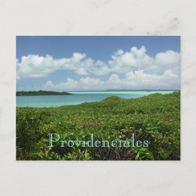 Postal cartão postal, "PROVIDENCIALES/TURKS & CAICOS ISLA (Frente)