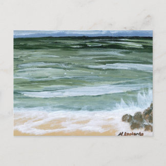 Postal Cartão postal, Rochas na Praia por M. Laplante