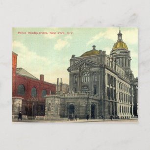 Postal Cartão postal, sede da polícia, Nova Iorque, 191