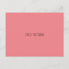 Postal Cartão postal, sinto sua falta de uma edição simpl