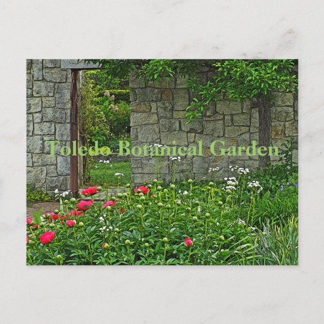 Postal cartão postal, TOLEDO BOTANICAL GARDEN (Frente)