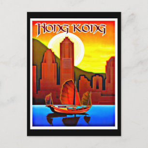 Postal Cartão postal-Viagens vintage-Hong Kong