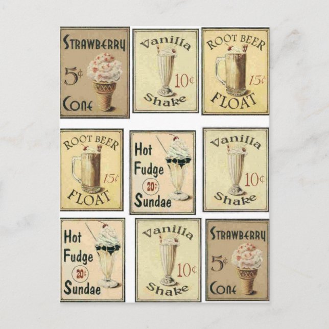 Postal cartão postal, vintage (Frente)