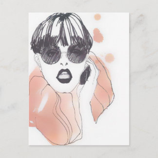 Postal cartão poste da moda