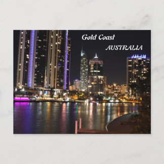 Postal Cartão Poste Dourado da Austrália na Costa do Marf