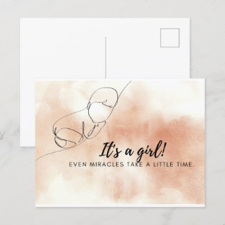 Postal Cartão pré-amadurecido para bebês