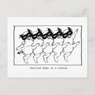 Postal Cartão - presunto de Deviled em uma lata da lata