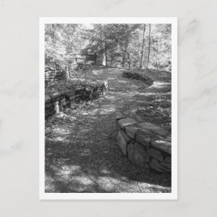 Postal Cartão preto e branco