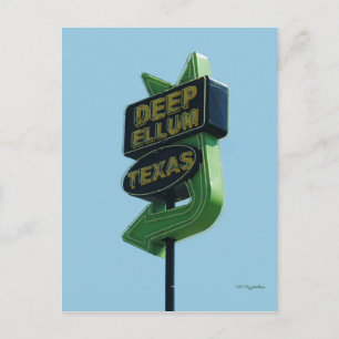 Postal Cartão PROFUNDO de ELLUM Texas