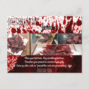 Postal Cartão publicitário comercial Vampiro de sangue 
