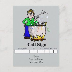 Postal Cartão QSL Homebrew Ham Personalize-O!