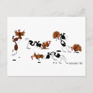 Postal Cartão selvagem dos desenhos animados da