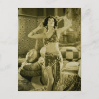 Cartão Sterevoview de Beleza da Era do Filme Silen