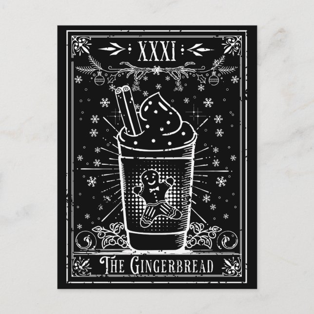 Postal Cartão Tarot Latte Gingerpão (Frente)