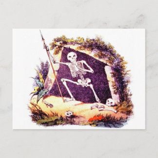 Postal Cartão velho aborrecido do rei Morte